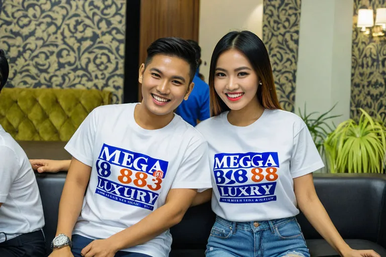 couple taking picture together in Mega888 event