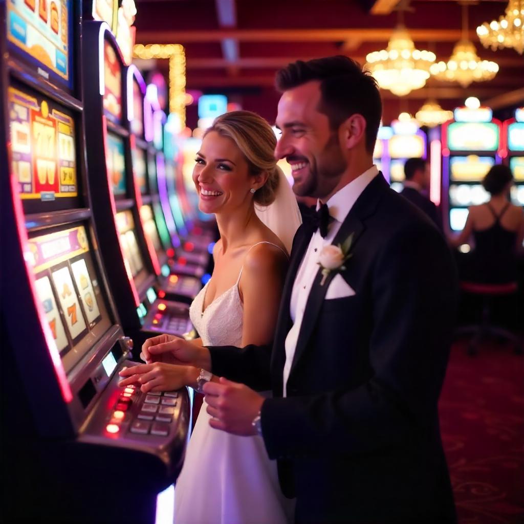 a couple playing mega888 mobile